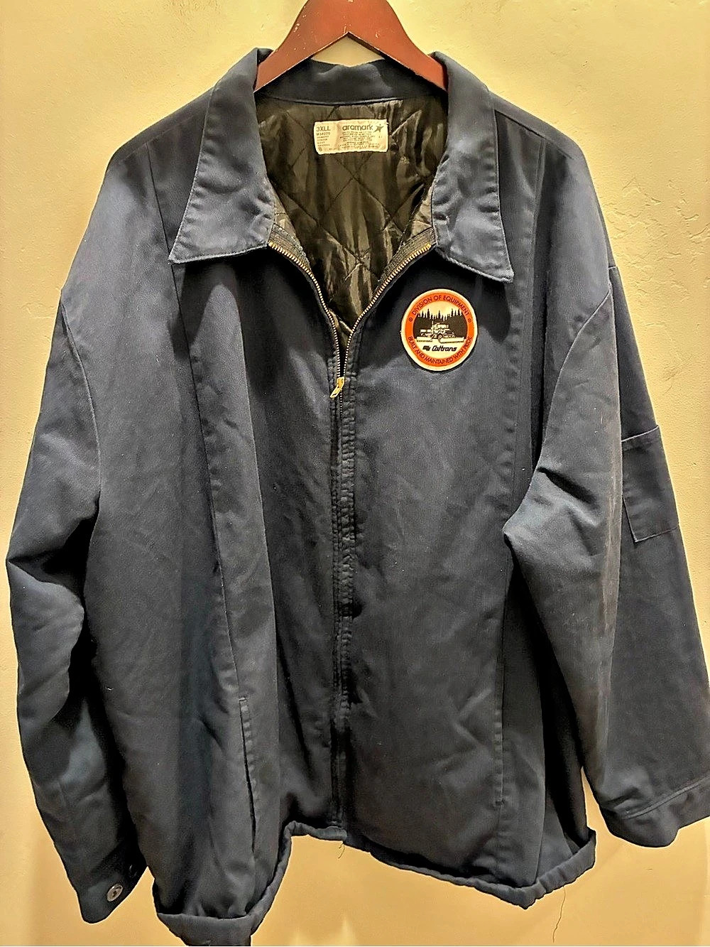 Aramark Men's Work Jacket Black 3XLL Bomber Style